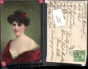 149216,Schöne Frau Künstlerkarte  - Picture 1 of 1
