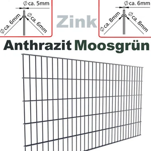 Doppelstabmatte einzeln Drahtmatte NUR MATTE Höhe 630 bis 2030 mm  - Bild 1 von 3