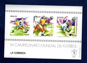 BRASILE 1982 FIFA Mondiali 1982 - Spagna FOGLIETTO MNH **NON DENTELLATO - Picture 1 of 1