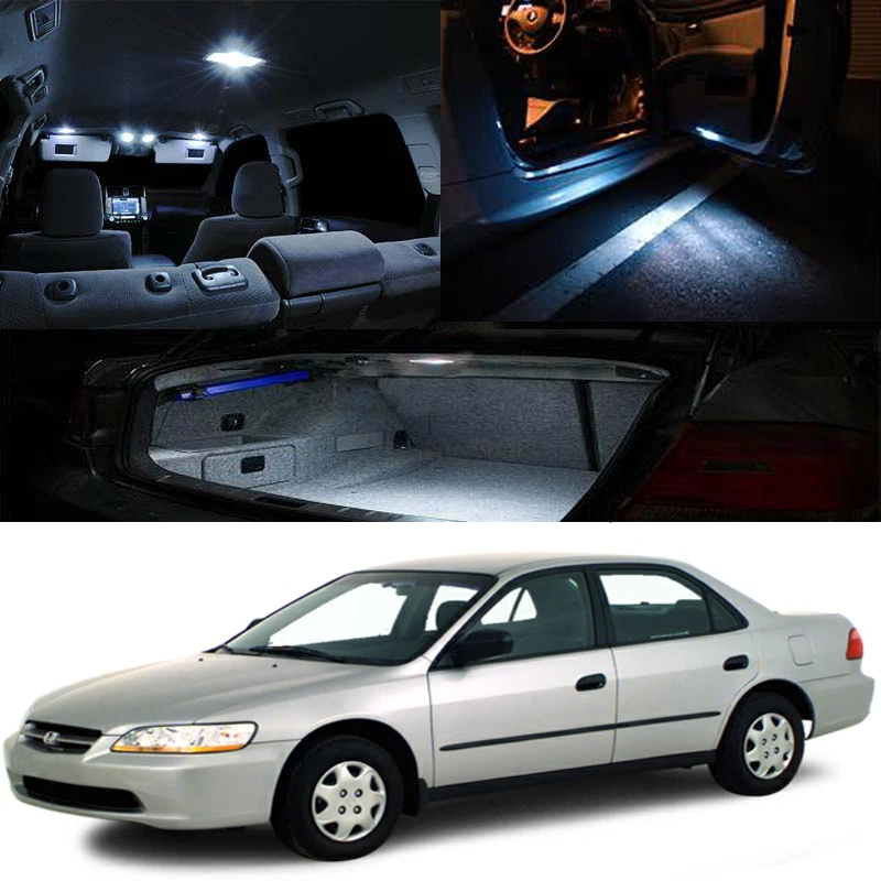 Bombilla LED interior xenón para Honda Accord 98-00 sedán paquete completo 168 194 Foto 1 de 1