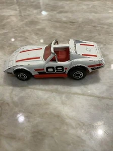 Vintage Matchbox 1979 Chevrolet Corvette Superfast Made in Macau weiß rot - Bild 1 von 5