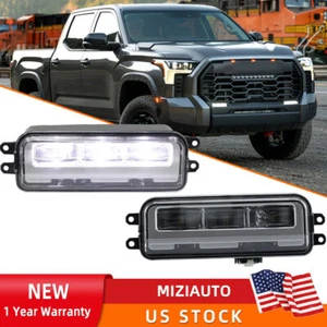 For 2022-2024 Toyota Tundra Left&Right Side LED Fog Light Front Bumper Lamp Kit - Picture 1 of 14