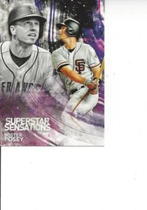 2018 Topps Series 1 Superstar Sensations Buster Posey San Francisco Giants # 50 - Picture 1 of 1