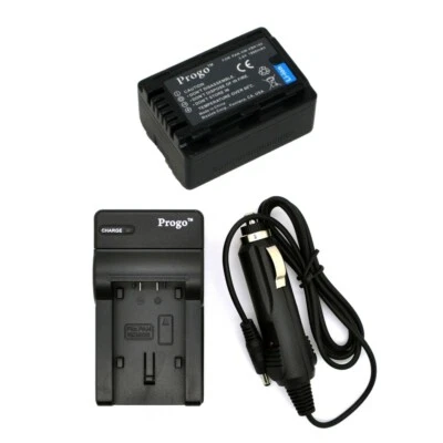 Batería y cargador para Panasonic VW-VBK180 HC-V10 HC-V100 HC-V100M HC-V500 V500M Foto 1 de 4