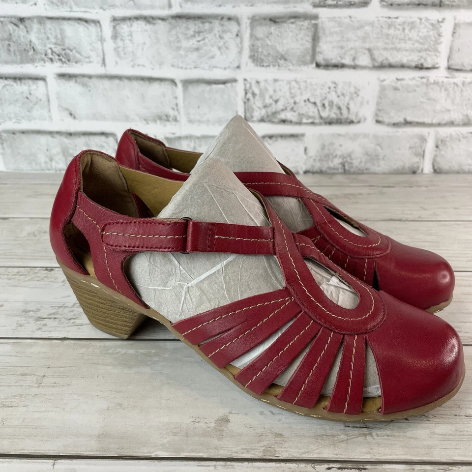 Zapatos para mujer Softspots Sally Pillowtop Technology cuero rojo cardinal 8,5 M Foto 1 de 4