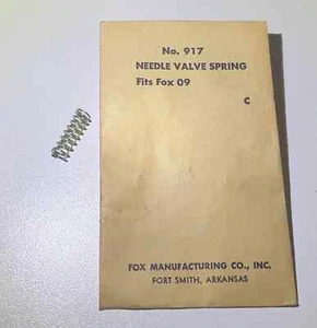 Fox 09 Needle Spring for 09 Fox Model Engine Motor - New in Packet - Picture 1 of 1