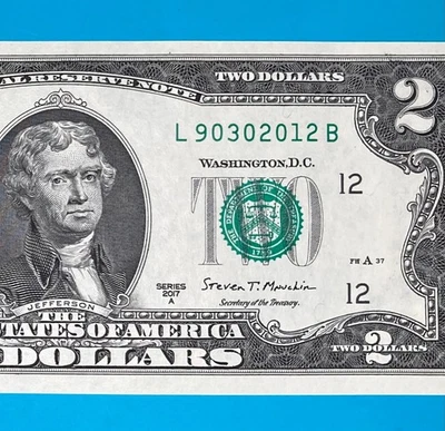 September 3, 2012 (L 90302012 K) BIRTHDAY $1 One Dollar Bill *UNC* (9_/3_/2012) - Image 1 of 4