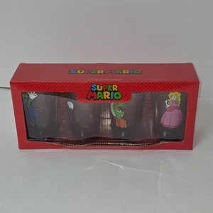 Super Mario Collectible Limited Edition Pint Glass Set Luigi Yoshi Peach New - Picture 1 of 2