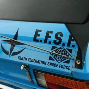 2x Earth Federation Space Force EFSF White Devil RX-78-2 Amuro Anime Vinyl Decal - Bild 1 von 2