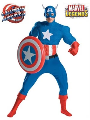 Disfraz Vengadores Capitán América Calidad Teatral Disney Marvel Hombre XL 42-46 Foto 1 de 4