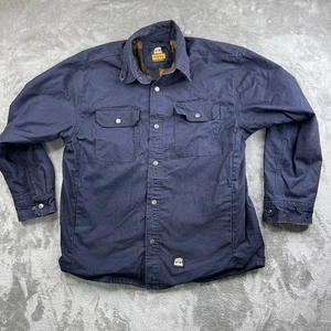 Men's BERNE Black Canvas Collar Lined Field Chore Work Jacket Size XL - Picture 1 of 13