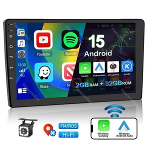9" Android 15 Apple Carplay Car Stereo Radio GPS Navi WiFi MP5 + Back Up Camera - Picture 1 of 11
