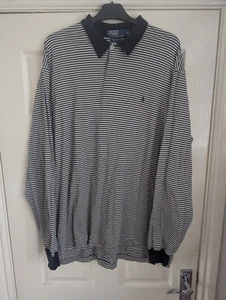 Polo uomo manica lunga Ralph Lauren taglia XL cotone Pima stile nautico - Foto 1 di 9