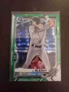 2021 Bowman Sapphire Edition #BCP-93 JJ Bleday Green Refractor #/125. TL - Picture 1 of 3