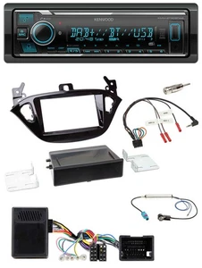 Kenwood Bluetooth Lenkrad DAB USB Autoradio für Opel Adam ab 2013 Corsa E Ablage - Bild 1 von 10