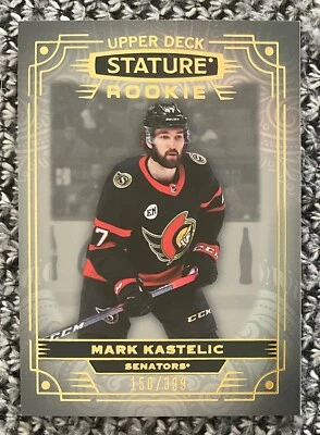 2022-23 MARK KASTELIC UD STATURE ROOKIE CARD #134 OTTAWA SENATORS #150/399 - Image 1 of 2