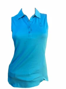 Top polo de golf para mujer Ep Pro atlético turquesa sin mangas con cuello talla XS - Imagen 1 de 9