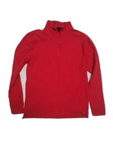 Crewcuts Boys 1/4 Zip Up Long Sleeve Shirt 14 Red Logo - Picture 1 of 4