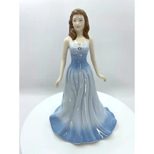 Royal Doulton Bone China Gemstones Collection March Aquamarine Figurine - Picture 1 of 10