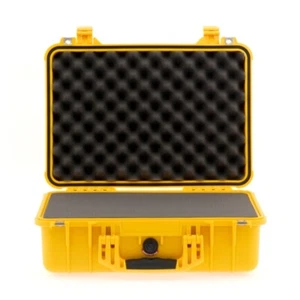 Peli Case 1500 mit Schaum, gelb | Fotokoffer, Kamerakoffer, Kunststoffkoffer - Bild 1 von 6