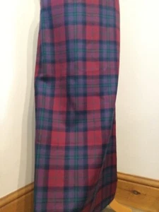 lochcarron of scotland woman's maxi tartan/ skirt &matching scarf Autumn pride - Picture 1 of 10