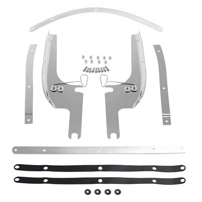 Soporte de montaje de parabrisas cromado apto para Harley Touring Road King94-Up Foto 1 de 4