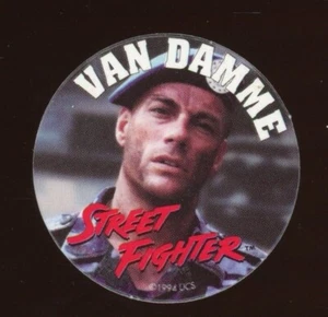 1994 UCS Street Fighter Movie Jean-Claude Van Damme casquette de lait POG *d2 *a1 - Photo 1/2