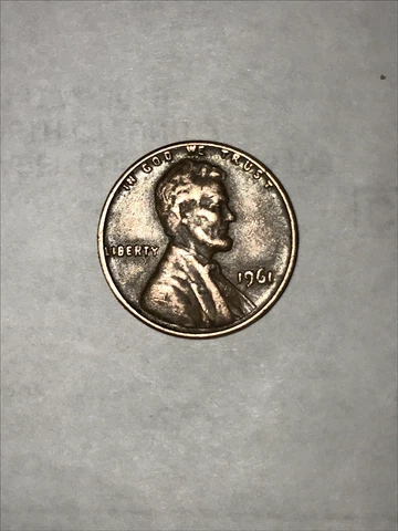 1961 Error Penny RARE! No Mint, off centered, rim error, “in god we trust” error Cover