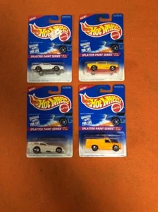Hot Wheels 1995 Splatter Paint Series Set of 4 Brand New  - Picture 1 of 7