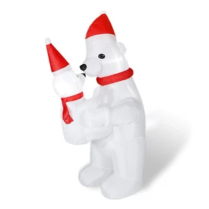 Led aufblasbarer Schneemann weihnachtsmann Beleuchtet weihnachtsdeko - Bild 1 von 5