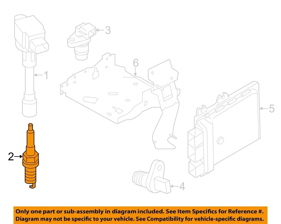 NISSAN OEM 17-22 Rogue Sport Electrical Ignition System-Spark Plug 224011VA1C - Image 1 of 2