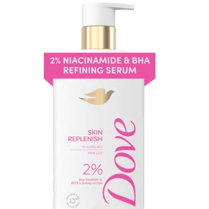 Dove Skin Replenish Body Wash 2% niacinamide and BHA refining serum 18.5 Fl Oz - Picture 1 of 7