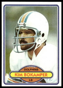 1980 Topps #361 Kim Bokamper RC Miami Dolphins - Picture 1 of 2