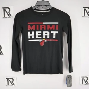 NWT NBA Prime Sport Collection Athletic Shirt Boys Youth Size 8 Small Miami Heat - Picture 1 of 4