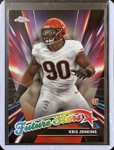 Kris Jenkins - Rookie - 2024 Topps Chrome Football - Future Stars #FS-23 - Bild 1 von 1