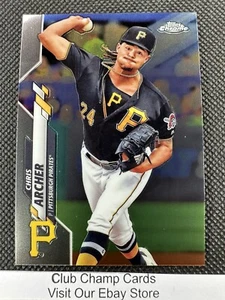 2020 #54 Chris Archer Topps Chrome Baseball Pittsburgh Pirates - Foto 1 di 2