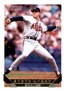 1993 Topps Gold Steve Avery Foil MLB Insert PWE Braves #615 - Picture 1 of 2