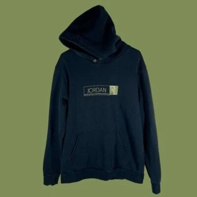 RARE Jordan X OVO Drake Black Gold Owl Rap Hip Hop Basketball Hoodie Men XLT - Bild 1 von 4