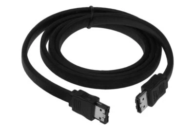 0.5M METER 50CM eSATA TO eSATA EXTERNAL TRIPLE SHIELDED CABLE FLAT LEAD 3GBPS - Image 1 of 3