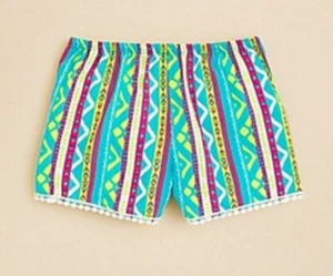 Vintage Havana Girls' Neon Print Shorts, Turquios, Medium - Picture 1 of 1
