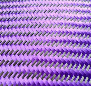 1m*1m Purple Black Aramid Carbon Fiber Blended Fabric Mixed Carbon Cloth 230gsm - Picture 1 of 4