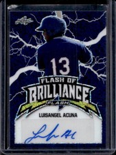 2020 Leaf Flash Luisangel Acuna Blue Flash of Brilliance Auto Autograph #43/50