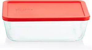 Pyrex Simply Store Glass Food Storage Container, Snug Fit Non-Toxic Plastic BPA- - Picture 1 of 6