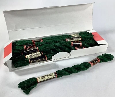 DMC PEARL PEARLÉ COTTON 1 Box 12 Ct. 3L # 890 Pistachio Green NOB - Image 1 of 4