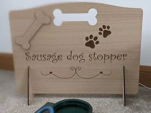 Dachshund Gate - Personalised Sausage Dog Pet Garden Caravan Kitchen - Picture 1 of 2