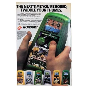 Anuncio impreso de videojuego manual Teenage Mutant Ninja Turtles 1989 6,5x10" Konami - Imagen 1 de 1