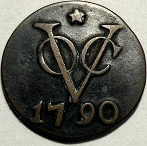 Netherlands East Indies - VOC Duit - 1790 - Km-118 - New York's First Penny!!! - Picture 1 of 2