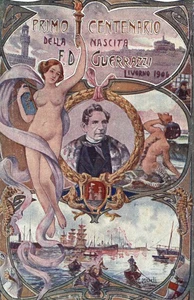 LIVORNO, 1904 - MICHELI - Centenario Nascita Guerrazzi - Sirena - NV - PU491 - Bild 1 von 2