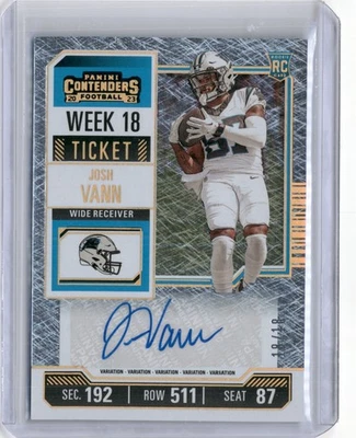 2023 CONTENDERS JOSH VANN ROOKIE WEEK 18 TICKET RC /18  - Image 1 of 2