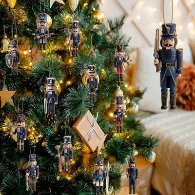 12x Nutcracker Figurines Christmas Decor Crafts for Home Bedroom Party Favor - Image 1 of 4